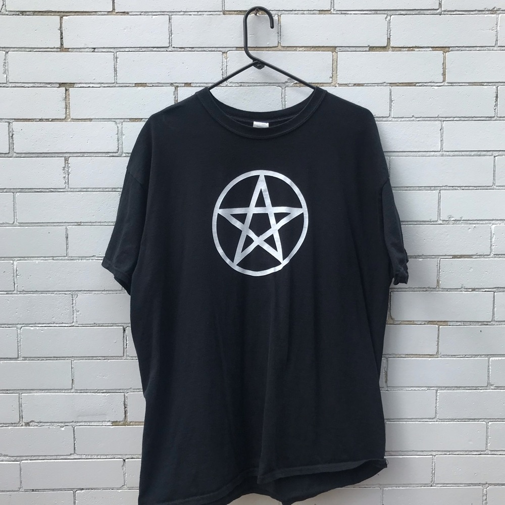Pentacle Men’s T-shirt XL Black 5 Star Venus